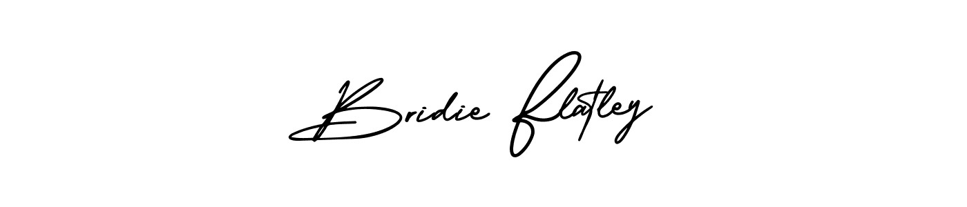 How to make Bridie Flatley name signature. Use AmerikaSignatureDemo-Regular style for creating short signs online. This is the latest handwritten sign. Bridie Flatley signature style 3 images and pictures png