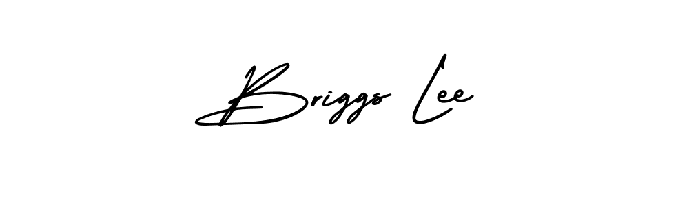 Create a beautiful signature design for name Briggs Lee. With this signature (AmerikaSignatureDemo-Regular) fonts, you can make a handwritten signature for free. Briggs Lee signature style 3 images and pictures png