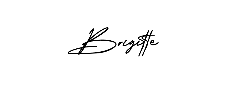 How to make Brigitte name signature. Use AmerikaSignatureDemo-Regular style for creating short signs online. This is the latest handwritten sign. Brigitte signature style 3 images and pictures png