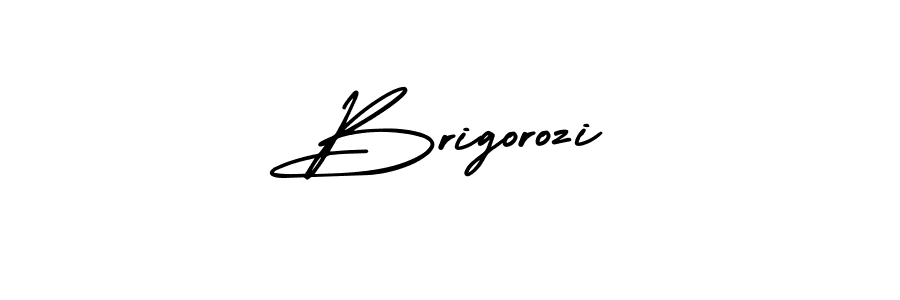 How to make Brigorozi name signature. Use AmerikaSignatureDemo-Regular style for creating short signs online. This is the latest handwritten sign. Brigorozi signature style 3 images and pictures png