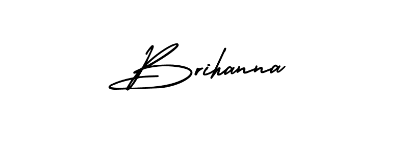 You should practise on your own different ways (AmerikaSignatureDemo-Regular) to write your name (Brihanna) in signature. don't let someone else do it for you. Brihanna signature style 3 images and pictures png