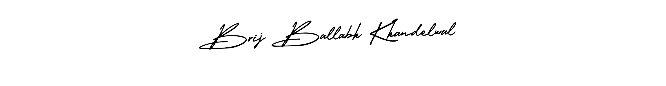 Make a beautiful signature design for name Brij Ballabh Khandelwal. With this signature (AmerikaSignatureDemo-Regular) style, you can create a handwritten signature for free. Brij Ballabh Khandelwal signature style 3 images and pictures png