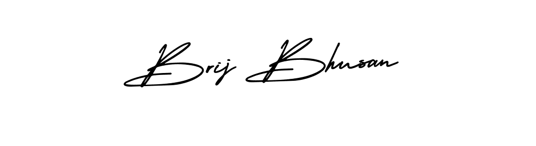 Use a signature maker to create a handwritten signature online. With this signature software, you can design (AmerikaSignatureDemo-Regular) your own signature for name Brij Bhusan. Brij Bhusan signature style 3 images and pictures png