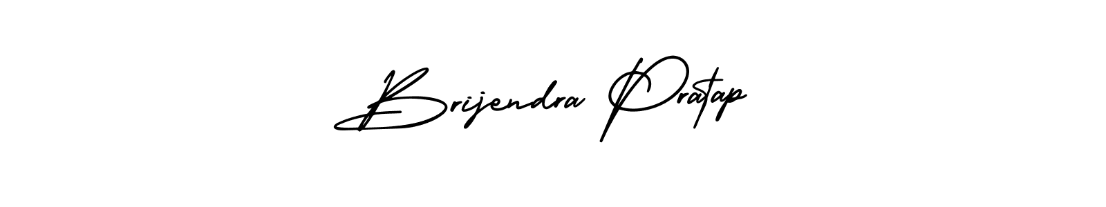 Make a beautiful signature design for name Brijendra Pratap. With this signature (AmerikaSignatureDemo-Regular) style, you can create a handwritten signature for free. Brijendra Pratap signature style 3 images and pictures png