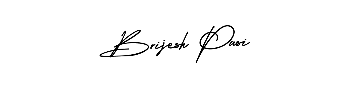 You should practise on your own different ways (AmerikaSignatureDemo-Regular) to write your name (Brijesh Pasi) in signature. don't let someone else do it for you. Brijesh Pasi signature style 3 images and pictures png
