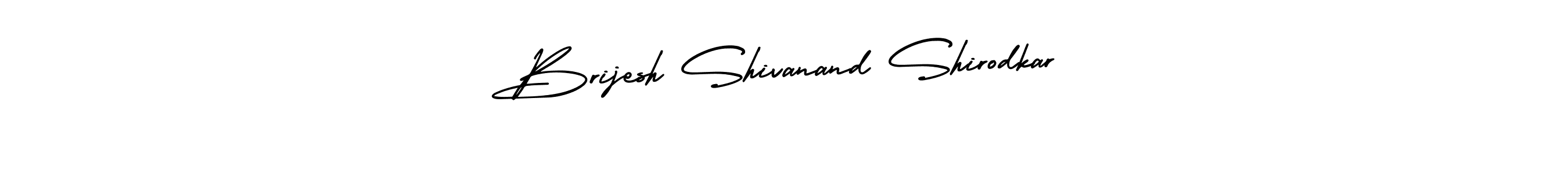 How to make Brijesh Shivanand Shirodkar name signature. Use AmerikaSignatureDemo-Regular style for creating short signs online. This is the latest handwritten sign. Brijesh Shivanand Shirodkar signature style 3 images and pictures png