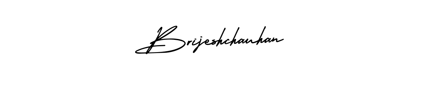 How to make Brijeshchauhan name signature. Use AmerikaSignatureDemo-Regular style for creating short signs online. This is the latest handwritten sign. Brijeshchauhan signature style 3 images and pictures png