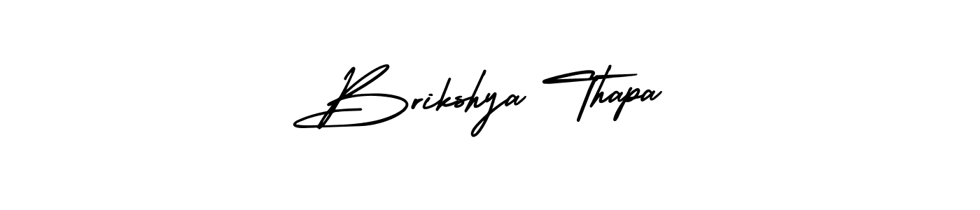 How to make Brikshya Thapa signature? AmerikaSignatureDemo-Regular is a professional autograph style. Create handwritten signature for Brikshya Thapa name. Brikshya Thapa signature style 3 images and pictures png