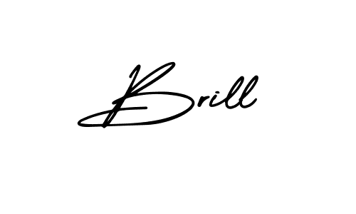 You should practise on your own different ways (AmerikaSignatureDemo-Regular) to write your name (Brill) in signature. don't let someone else do it for you. Brill signature style 3 images and pictures png