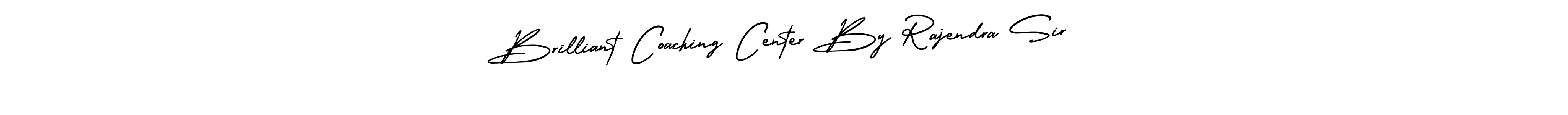 Create a beautiful signature design for name Brilliant Coaching Center By Rajendra Sir. With this signature (AmerikaSignatureDemo-Regular) fonts, you can make a handwritten signature for free. Brilliant Coaching Center By Rajendra Sir signature style 3 images and pictures png