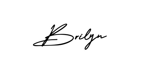 Brilyn stylish signature style. Best Handwritten Sign (AmerikaSignatureDemo-Regular) for my name. Handwritten Signature Collection Ideas for my name Brilyn. Brilyn signature style 3 images and pictures png