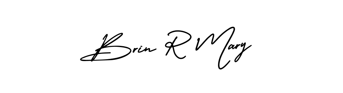 Create a beautiful signature design for name Brin R Mary. With this signature (AmerikaSignatureDemo-Regular) fonts, you can make a handwritten signature for free. Brin R Mary signature style 3 images and pictures png