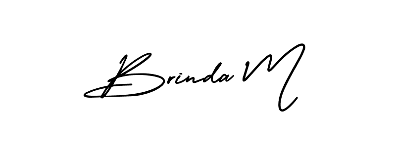 You can use this online signature creator to create a handwritten signature for the name Brinda M. This is the best online autograph maker. Brinda M signature style 3 images and pictures png