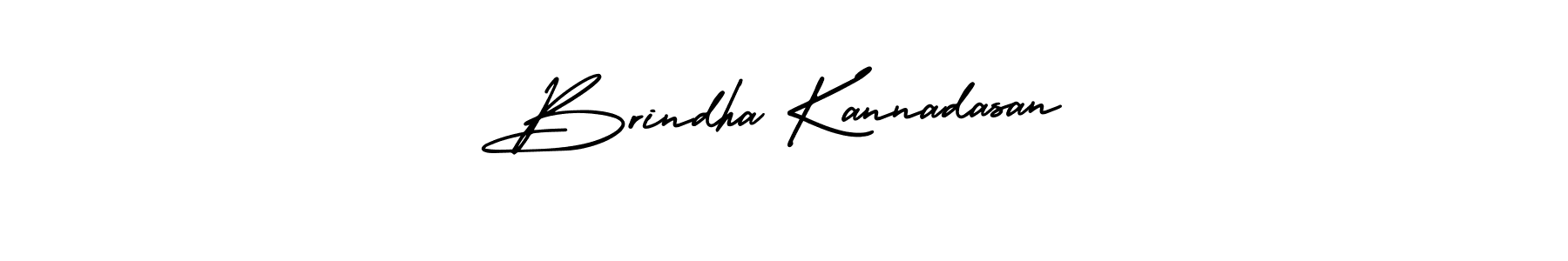 Use a signature maker to create a handwritten signature online. With this signature software, you can design (AmerikaSignatureDemo-Regular) your own signature for name Brindha Kannadasan. Brindha Kannadasan signature style 3 images and pictures png