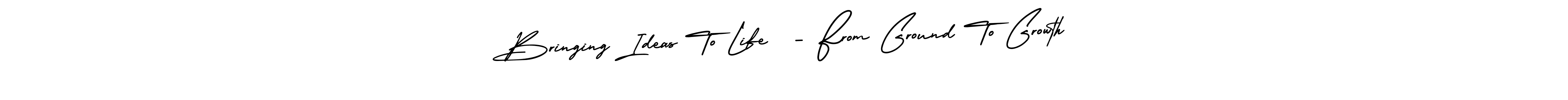 if you are searching for the best signature style for your name Bringing Ideas To Life  - From Ground To Growth. so please give up your signature search. here we have designed multiple signature styles  using AmerikaSignatureDemo-Regular. Bringing Ideas To Life  - From Ground To Growth signature style 3 images and pictures png