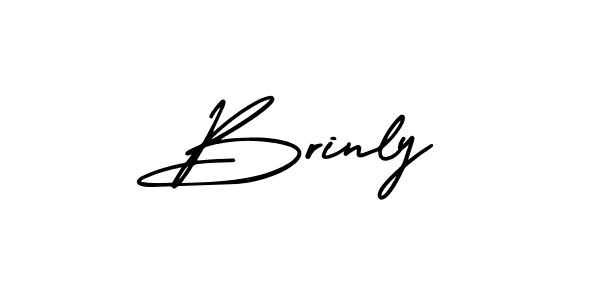 Create a beautiful signature design for name Brinly. With this signature (AmerikaSignatureDemo-Regular) fonts, you can make a handwritten signature for free. Brinly signature style 3 images and pictures png