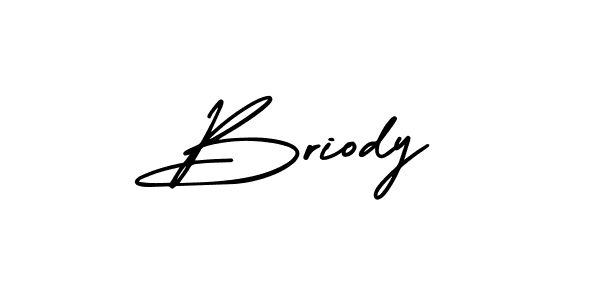 Design your own signature with our free online signature maker. With this signature software, you can create a handwritten (AmerikaSignatureDemo-Regular) signature for name Briody. Briody signature style 3 images and pictures png