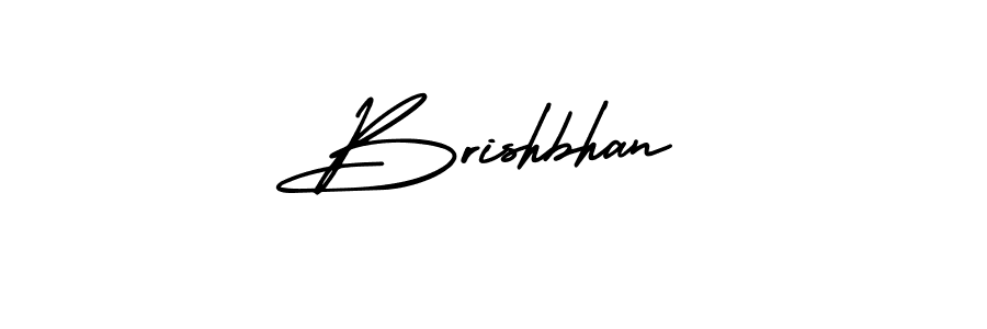 You should practise on your own different ways (AmerikaSignatureDemo-Regular) to write your name (Brishbhan) in signature. don't let someone else do it for you. Brishbhan signature style 3 images and pictures png