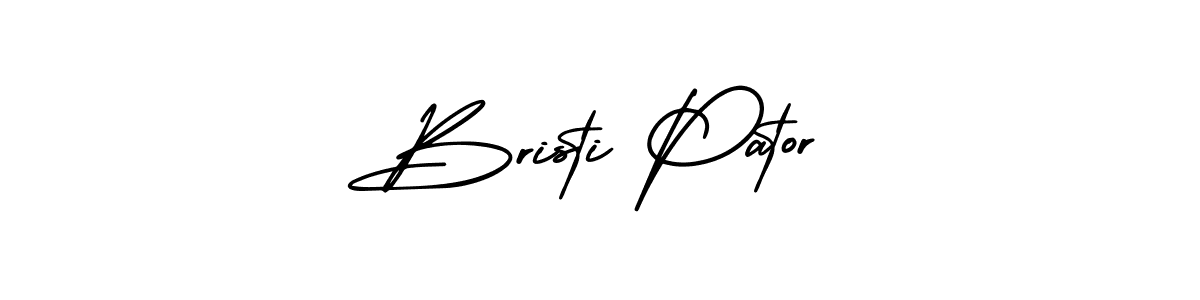 Design your own signature with our free online signature maker. With this signature software, you can create a handwritten (AmerikaSignatureDemo-Regular) signature for name Bristi Pator. Bristi Pator signature style 3 images and pictures png