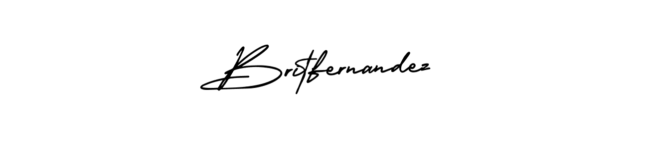 How to make Britfernandez signature? AmerikaSignatureDemo-Regular is a professional autograph style. Create handwritten signature for Britfernandez name. Britfernandez signature style 3 images and pictures png