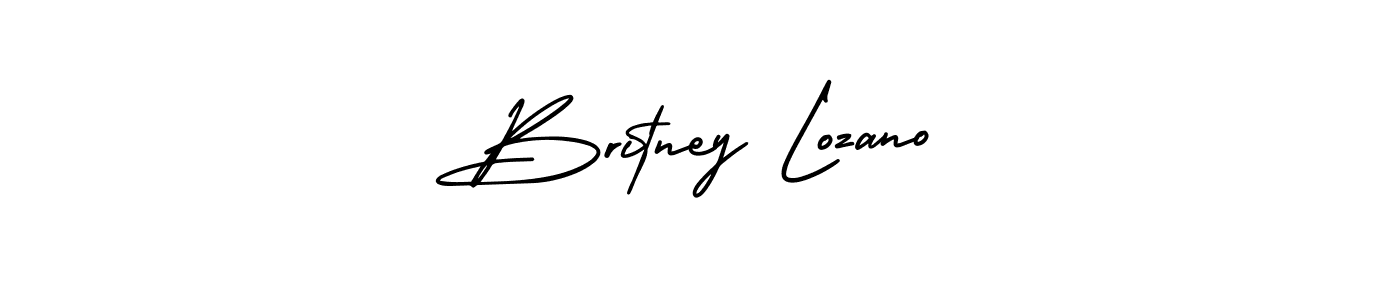 AmerikaSignatureDemo-Regular is a professional signature style that is perfect for those who want to add a touch of class to their signature. It is also a great choice for those who want to make their signature more unique. Get Britney Lozano name to fancy signature for free. Britney Lozano signature style 3 images and pictures png