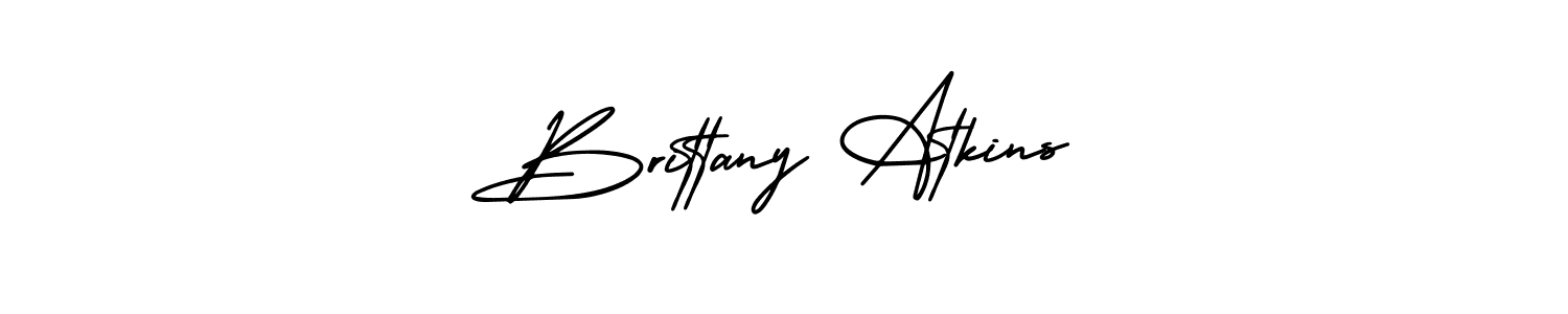 It looks lik you need a new signature style for name Brittany Atkins. Design unique handwritten (AmerikaSignatureDemo-Regular) signature with our free signature maker in just a few clicks. Brittany Atkins signature style 3 images and pictures png