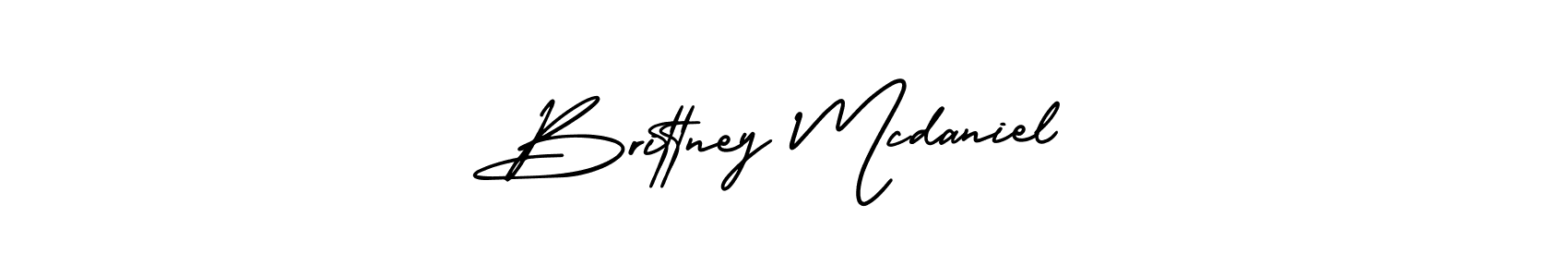 Create a beautiful signature design for name Brittney Mcdaniel. With this signature (AmerikaSignatureDemo-Regular) fonts, you can make a handwritten signature for free. Brittney Mcdaniel signature style 3 images and pictures png