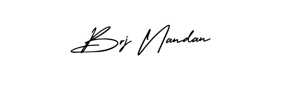 AmerikaSignatureDemo-Regular is a professional signature style that is perfect for those who want to add a touch of class to their signature. It is also a great choice for those who want to make their signature more unique. Get Brj Nandan name to fancy signature for free. Brj Nandan signature style 3 images and pictures png