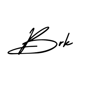 How to make Brk name signature. Use AmerikaSignatureDemo-Regular style for creating short signs online. This is the latest handwritten sign. Brk signature style 3 images and pictures png
