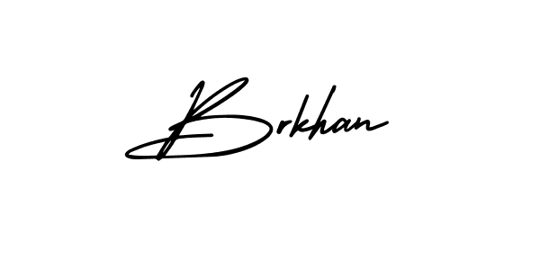 Design your own signature with our free online signature maker. With this signature software, you can create a handwritten (AmerikaSignatureDemo-Regular) signature for name Brkhan. Brkhan signature style 3 images and pictures png