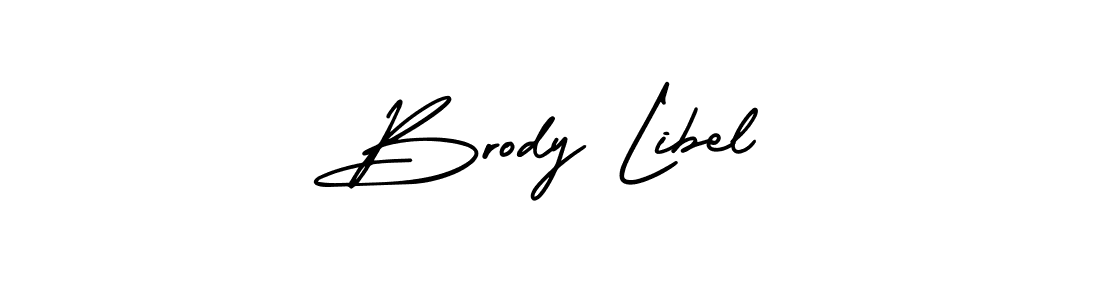 Also we have Brody Libel name is the best signature style. Create professional handwritten signature collection using AmerikaSignatureDemo-Regular autograph style. Brody Libel signature style 3 images and pictures png