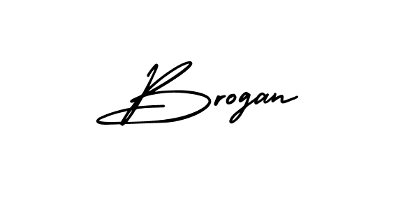 Use a signature maker to create a handwritten signature online. With this signature software, you can design (AmerikaSignatureDemo-Regular) your own signature for name Brogan. Brogan signature style 3 images and pictures png