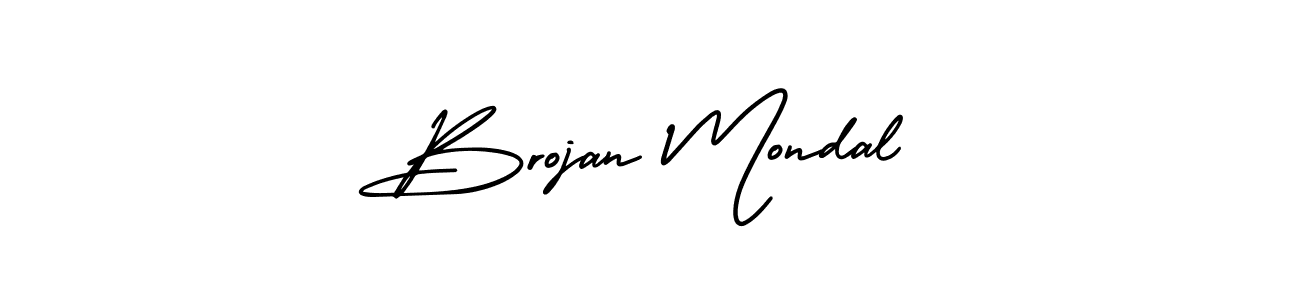 How to Draw Brojan Mondal signature style? AmerikaSignatureDemo-Regular is a latest design signature styles for name Brojan Mondal. Brojan Mondal signature style 3 images and pictures png