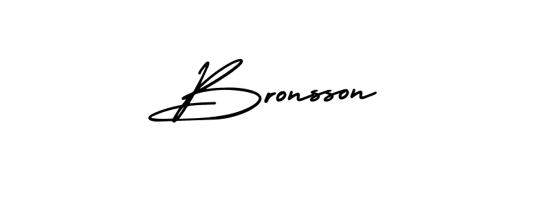 Design your own signature with our free online signature maker. With this signature software, you can create a handwritten (AmerikaSignatureDemo-Regular) signature for name Bronsson. Bronsson signature style 3 images and pictures png