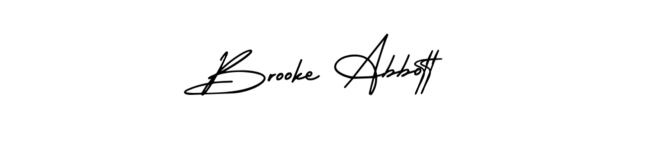 Brooke Abbott stylish signature style. Best Handwritten Sign (AmerikaSignatureDemo-Regular) for my name. Handwritten Signature Collection Ideas for my name Brooke Abbott. Brooke Abbott signature style 3 images and pictures png