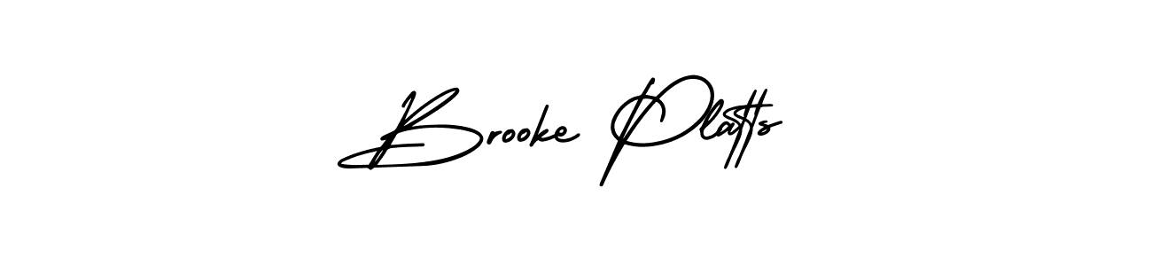 Use a signature maker to create a handwritten signature online. With this signature software, you can design (AmerikaSignatureDemo-Regular) your own signature for name Brooke Platts. Brooke Platts signature style 3 images and pictures png