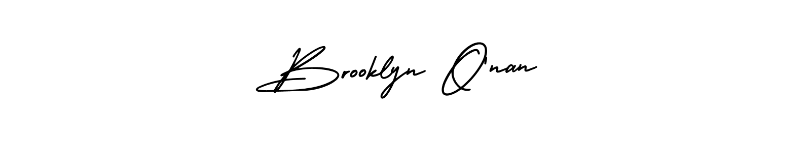 Make a beautiful signature design for name Brooklyn O’nan. With this signature (AmerikaSignatureDemo-Regular) style, you can create a handwritten signature for free. Brooklyn O’nan signature style 3 images and pictures png