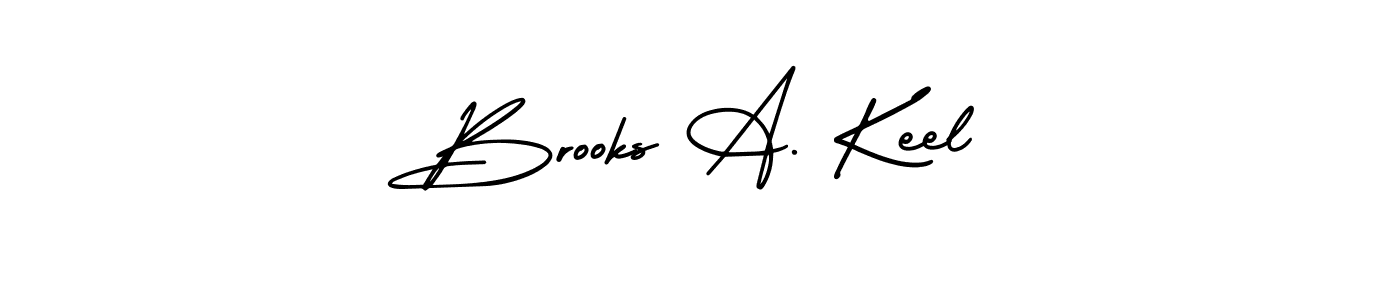 Make a beautiful signature design for name Brooks A. Keel. With this signature (AmerikaSignatureDemo-Regular) style, you can create a handwritten signature for free. Brooks A. Keel signature style 3 images and pictures png