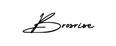 Get inspired by this graceful AmerikaSignatureDemo-Regular signature style for name Brosrise. Smooth loops and balanced proportions for everyday use. Brosrise signature style 3 images and pictures png