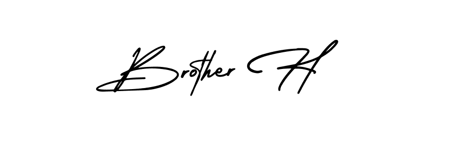 Create a beautiful signature design for name Brother H. With this signature (AmerikaSignatureDemo-Regular) fonts, you can make a handwritten signature for free. Brother H signature style 3 images and pictures png