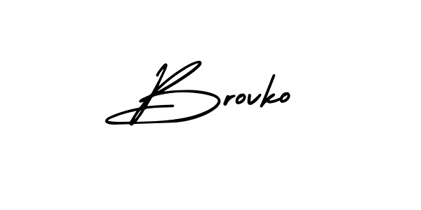 Design your own signature with our free online signature maker. With this signature software, you can create a handwritten (AmerikaSignatureDemo-Regular) signature for name Brovko. Brovko signature style 3 images and pictures png