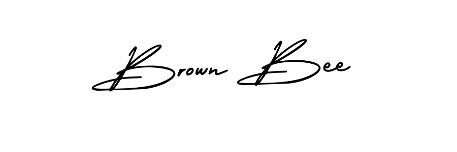 Design your own signature with our free online signature maker. With this signature software, you can create a handwritten (AmerikaSignatureDemo-Regular) signature for name Brown Bee. Brown Bee signature style 3 images and pictures png