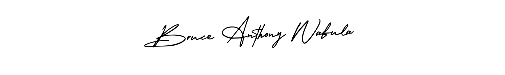 How to make Bruce Anthony Wafula name signature. Use AmerikaSignatureDemo-Regular style for creating short signs online. This is the latest handwritten sign. Bruce Anthony Wafula signature style 3 images and pictures png