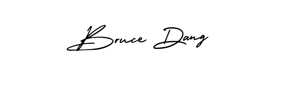 Make a beautiful signature design for name Bruce Dang. With this signature (AmerikaSignatureDemo-Regular) style, you can create a handwritten signature for free. Bruce Dang signature style 3 images and pictures png