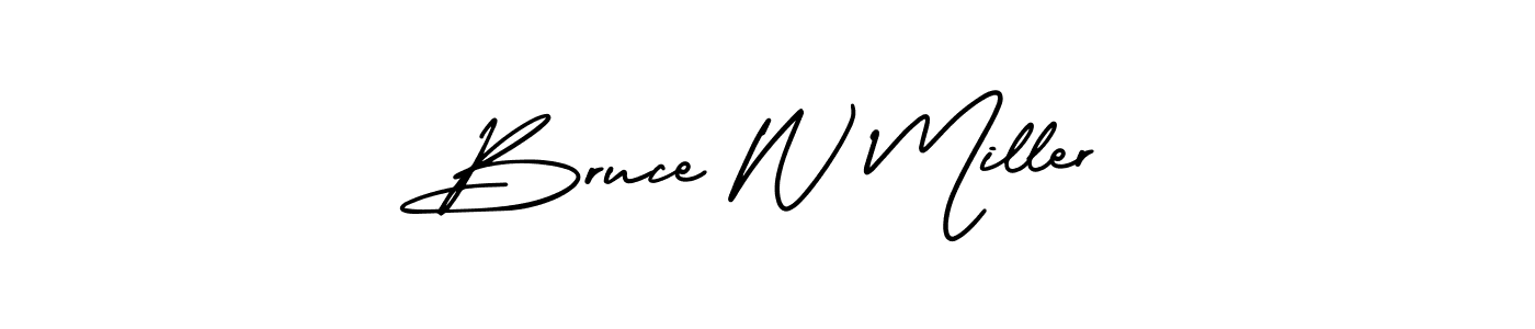 Make a short Bruce W Miller signature style. Manage your documents anywhere anytime using AmerikaSignatureDemo-Regular. Create and add eSignatures, submit forms, share and send files easily. Bruce W Miller signature style 3 images and pictures png