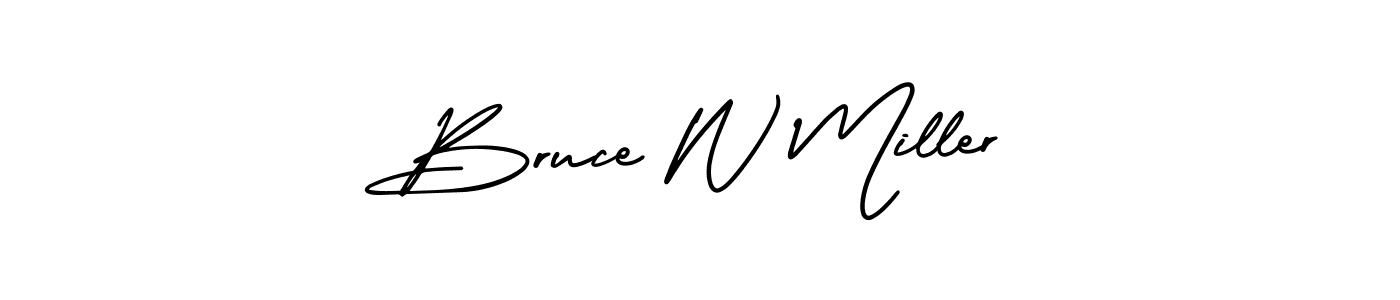 How to Draw Bruce W Miller signature style? AmerikaSignatureDemo-Regular is a latest design signature styles for name Bruce W Miller. Bruce W Miller signature style 3 images and pictures png