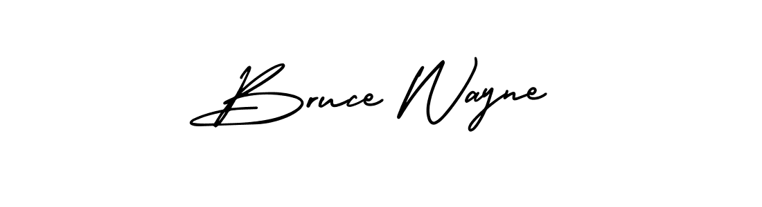 You should practise on your own different ways (AmerikaSignatureDemo-Regular) to write your name (Bruce Wayne) in signature. don't let someone else do it for you. Bruce Wayne signature style 3 images and pictures png