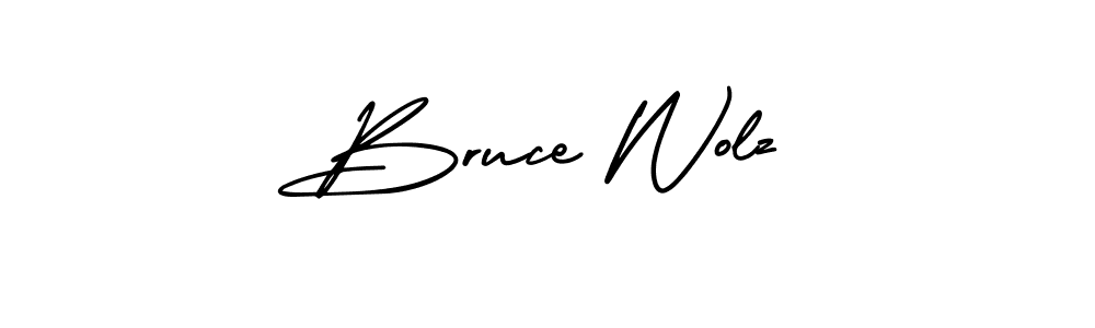 Also You can easily find your signature by using the search form. We will create Bruce Wolz name handwritten signature images for you free of cost using AmerikaSignatureDemo-Regular sign style. Bruce Wolz signature style 3 images and pictures png