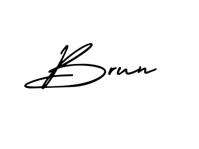 if you are searching for the best signature style for your name Brun. so please give up your signature search. here we have designed multiple signature styles  using AmerikaSignatureDemo-Regular. Brun signature style 3 images and pictures png