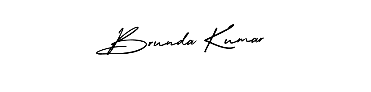 Make a beautiful signature design for name Brunda Kumar. With this signature (AmerikaSignatureDemo-Regular) style, you can create a handwritten signature for free. Brunda Kumar signature style 3 images and pictures png